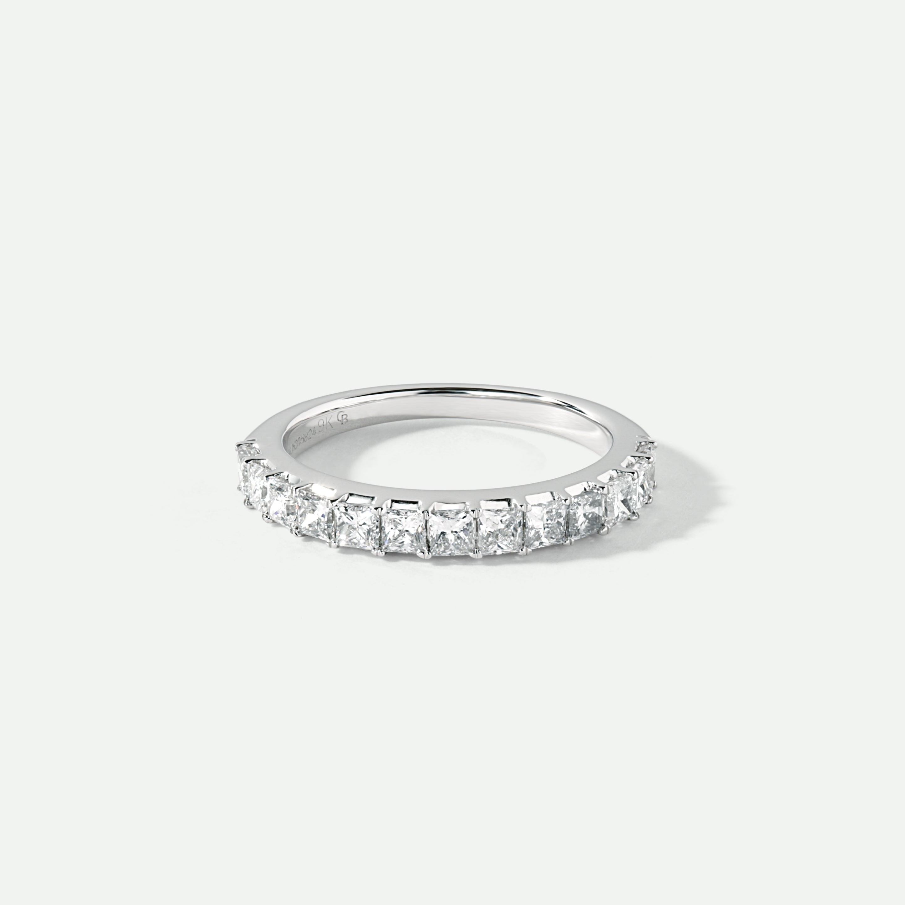 Leona | 9ct White Gold 1ct tw Lab Grown Diamond Eternity Band Ring-0