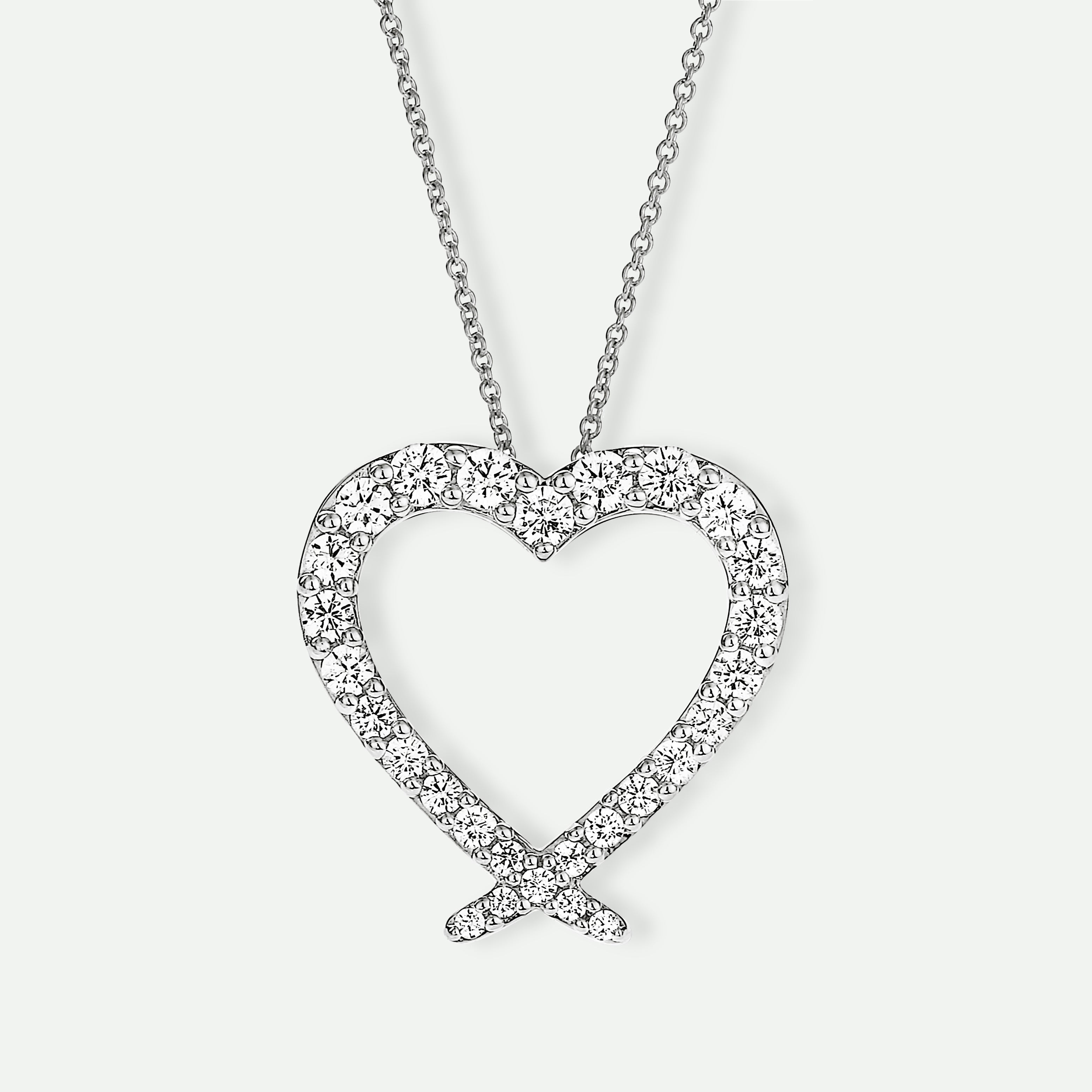 Liza | 9ct White Gold 0.50ct tw Lab Grown Diamond Necklace-0