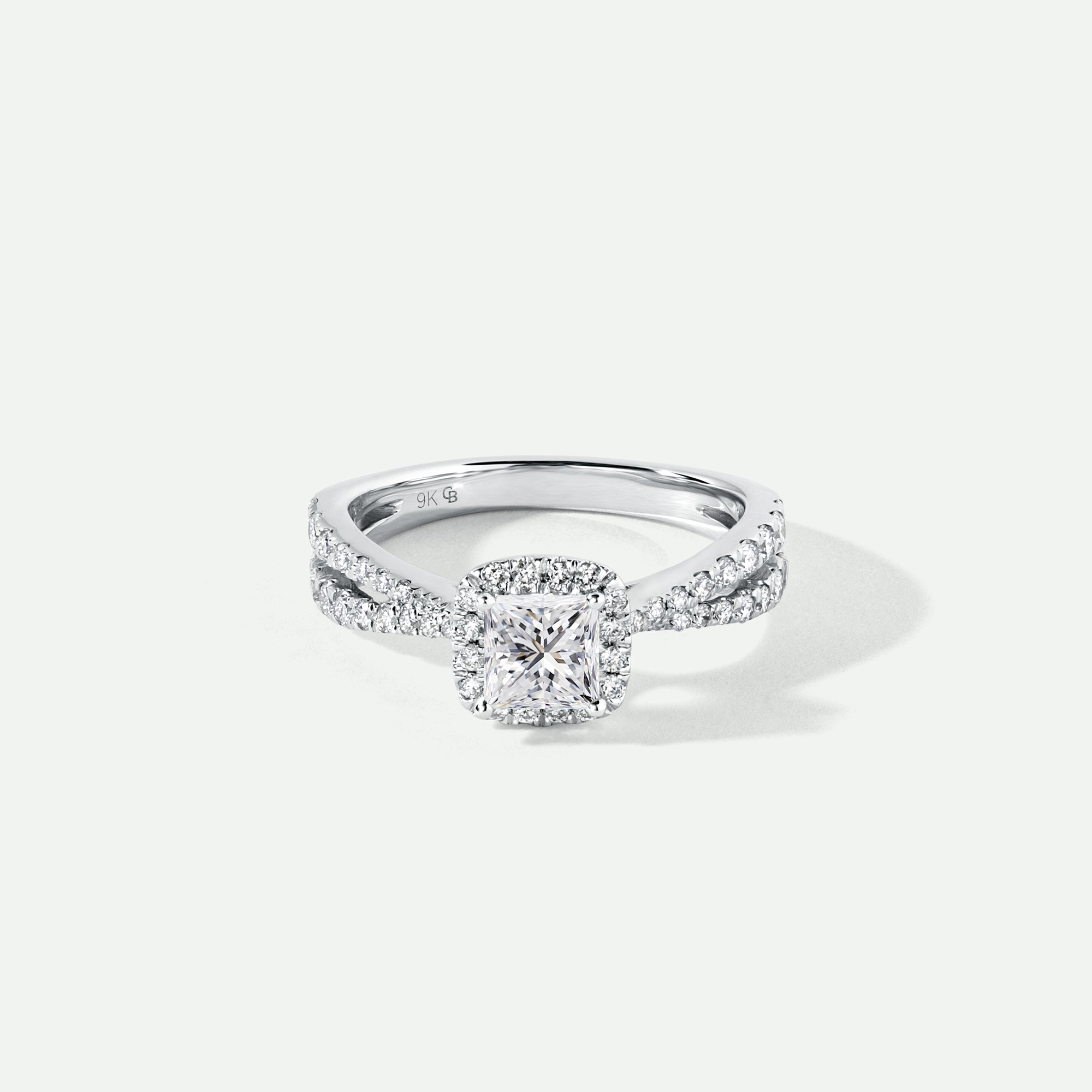 Marina | 9ct White Gold 1ct tw Lab Grown Diamond Engagement Ring-0