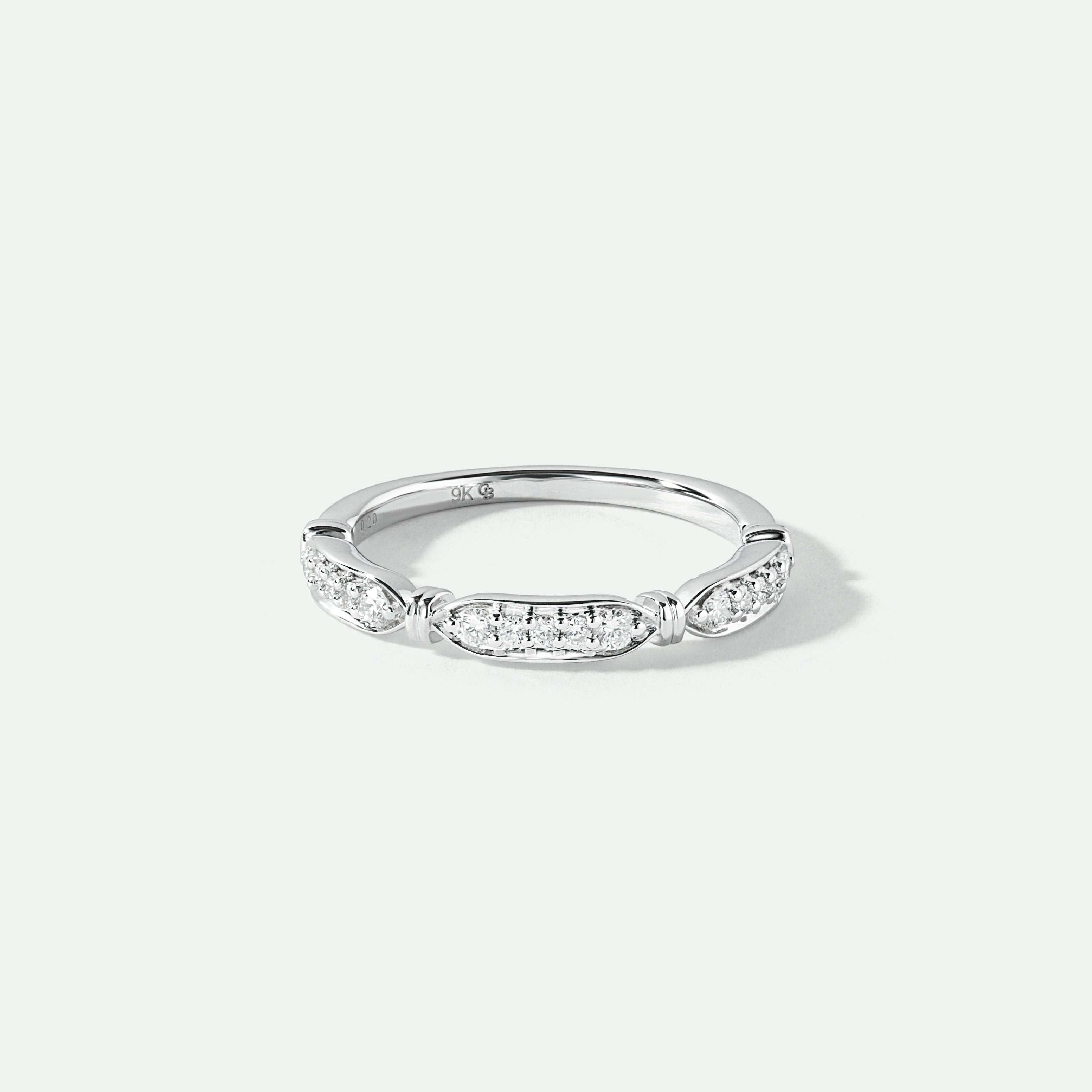 Nova | 9ct White Gold 0.20ct tw Lab Grown Diamond Eternity Band Ring-0