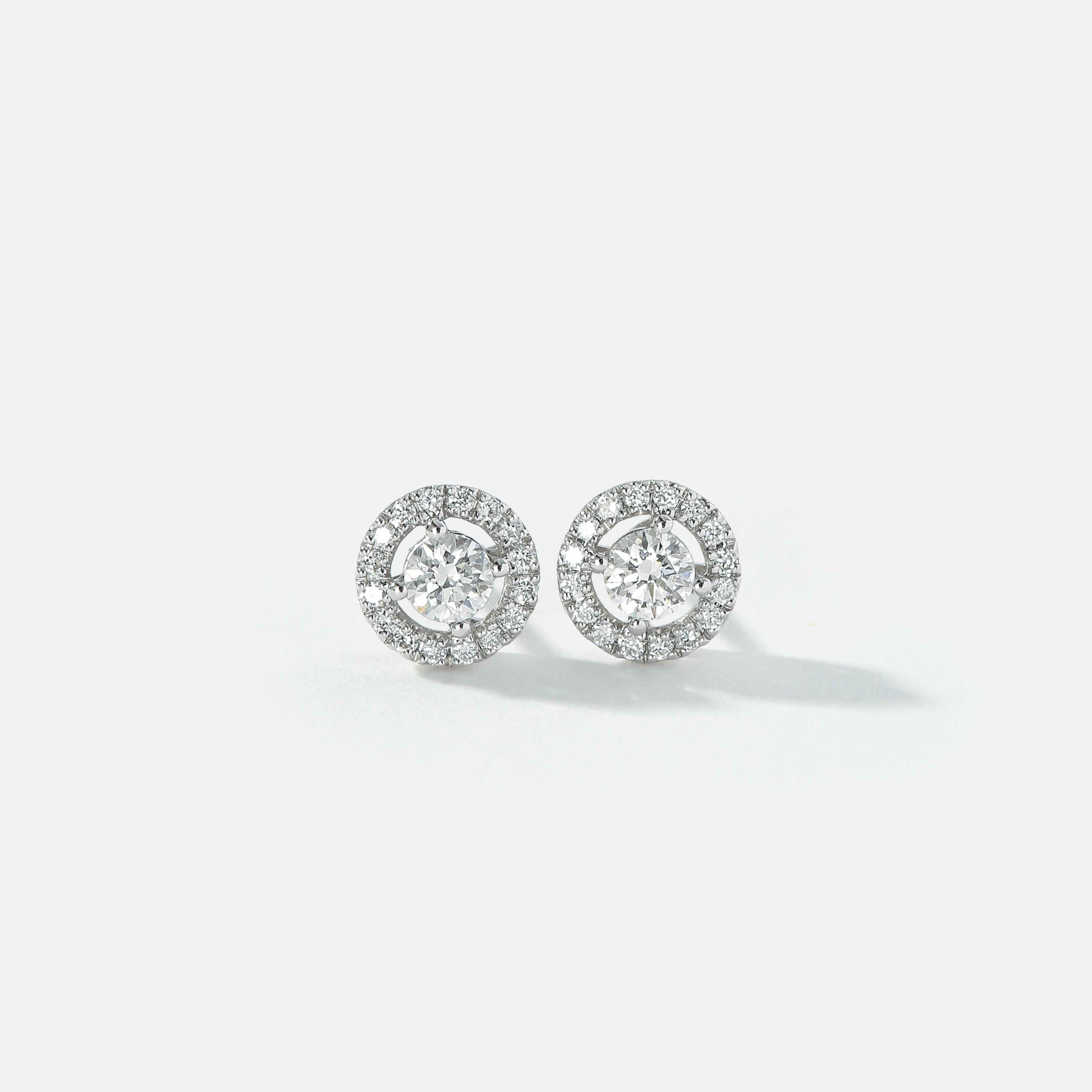 Orla | 9ct White Gold 0.50ct tw Lab Grown Diamond Earrings-0