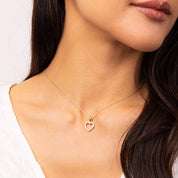 Diamonfire |  Gold Plated Heart Necklace