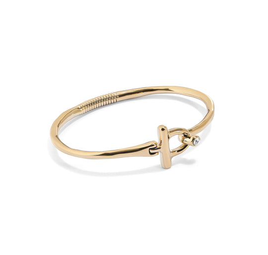 UNO de 50 | Open Topaz Gold Plate Bracelet