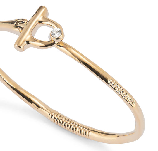 UNO de 50 | Open Topaz Gold Plate Bracelet