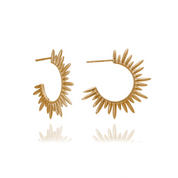 Rachel Jackson Electric Goddess Gold Plate Medium Hoops 