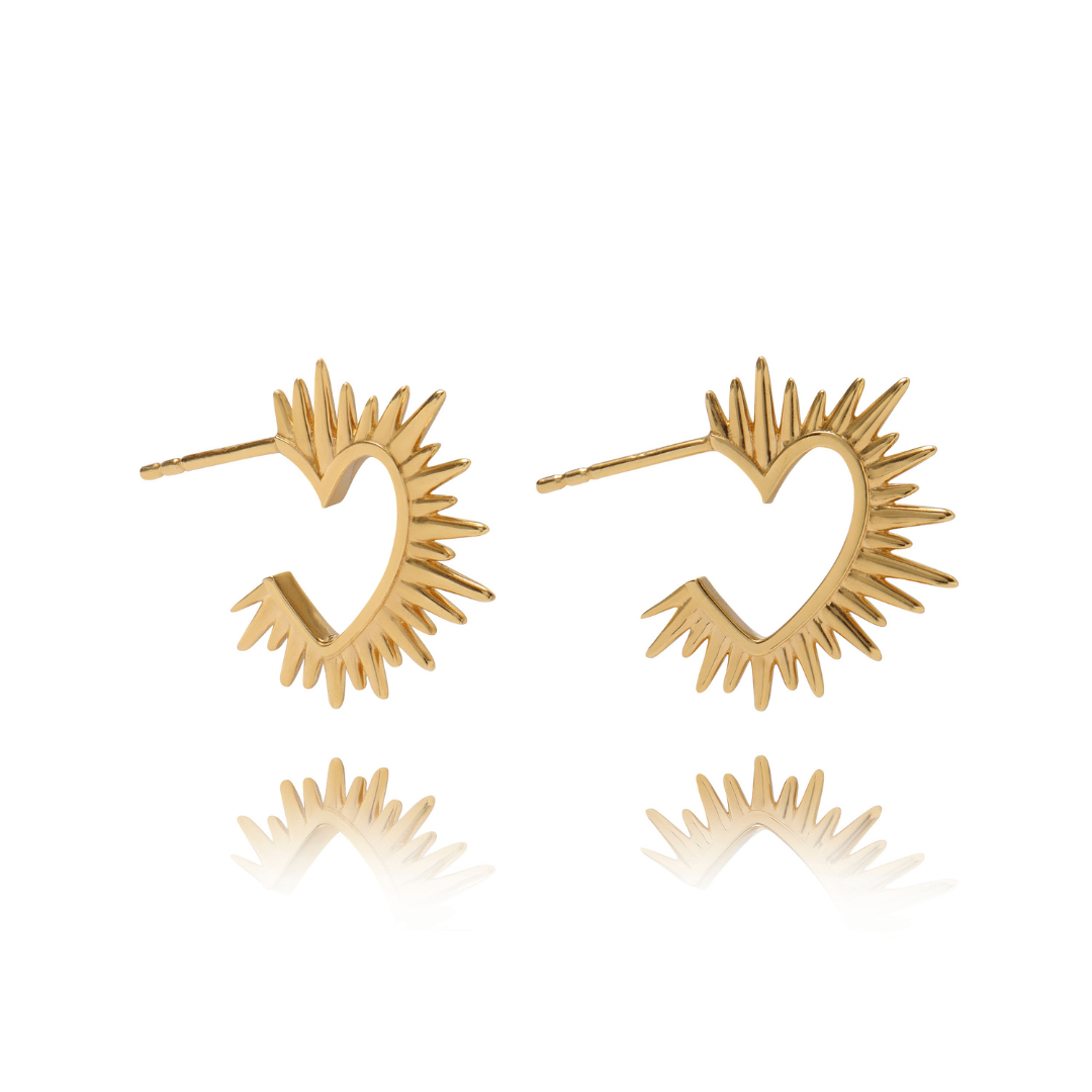 Rachel Jackson |  Electric Love Heart Hoop Earrings