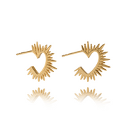 Rachel Jackson |  Electric Love Heart Hoop Earrings