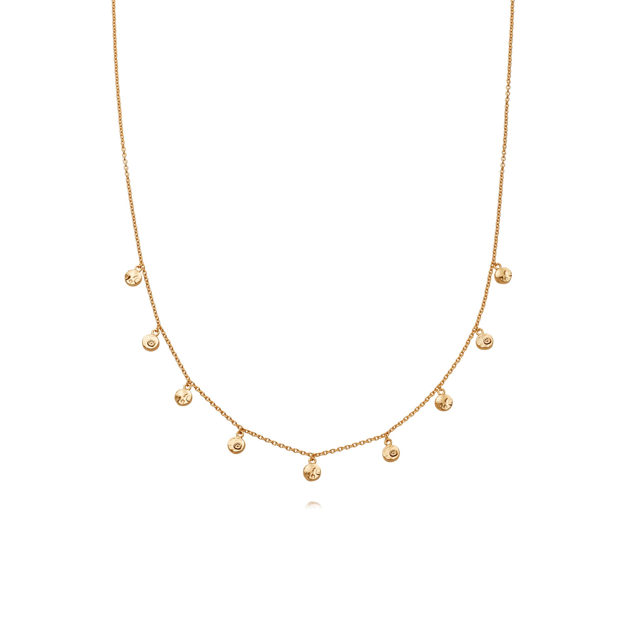 Daisy London | Isla Gold Plated Fossil Charm Necklace