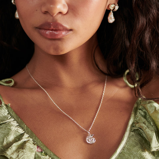 Daisy London | Pearl & Shell Pendant Necklace