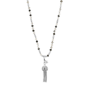 ChloBo | Tassel of Joy Black Rutilated Quartz Necklace