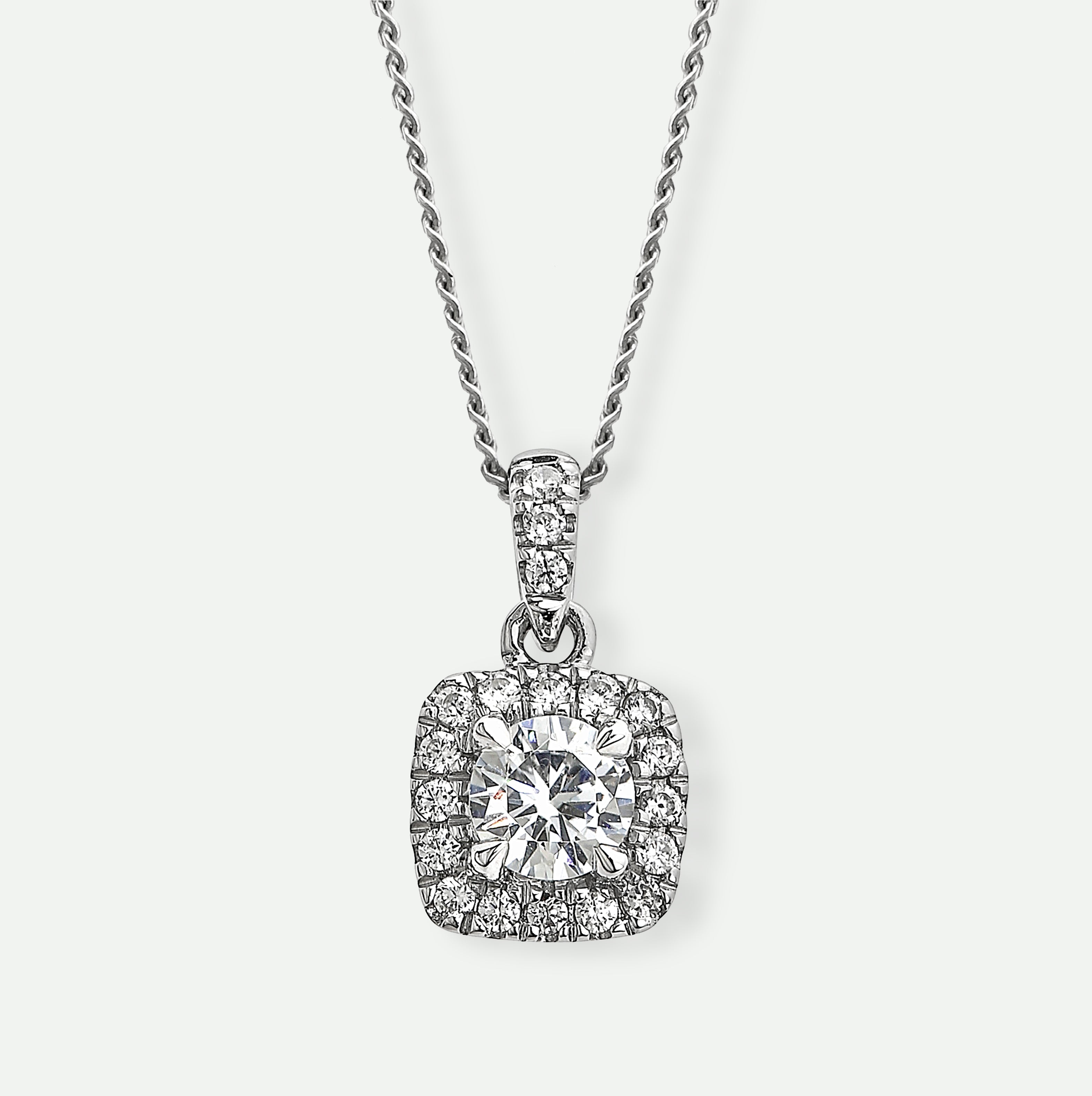 Zoey | 9ct White Gold 0.33ct tw Lab Grown Diamond Necklace-0