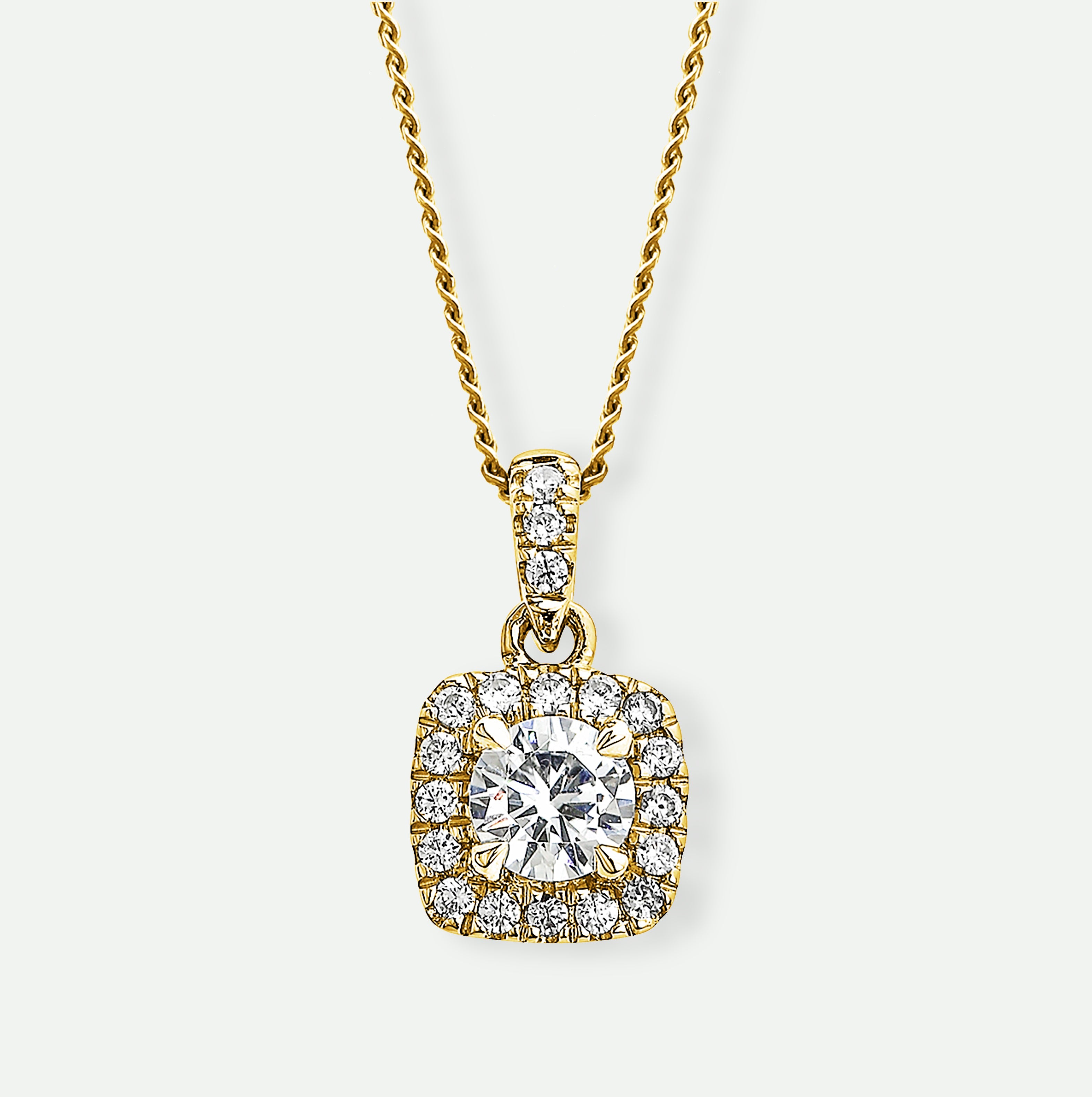 Zoey | 9ct Yellow Gold 0.33ct tw Lab Grown Diamond Necklace-0