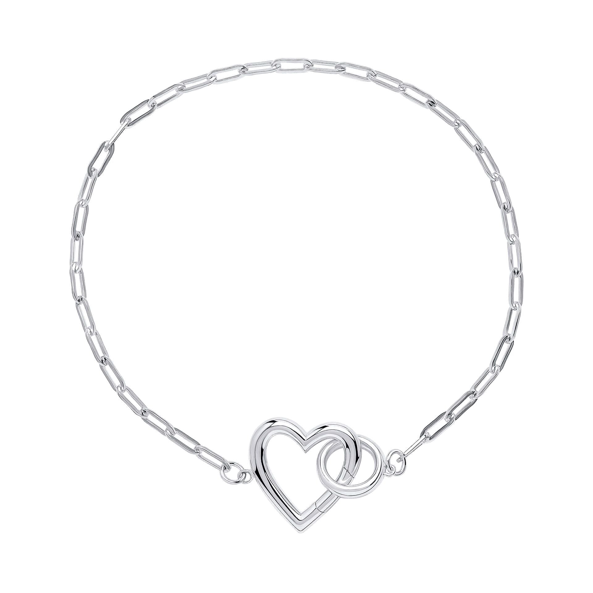 Penmans | Heart Connection Silver Bracelet