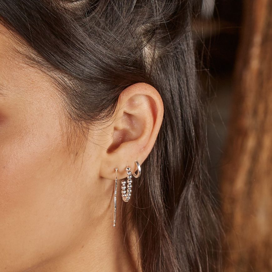 Penmans |  3/4 Ball Hoop Stud Earrings