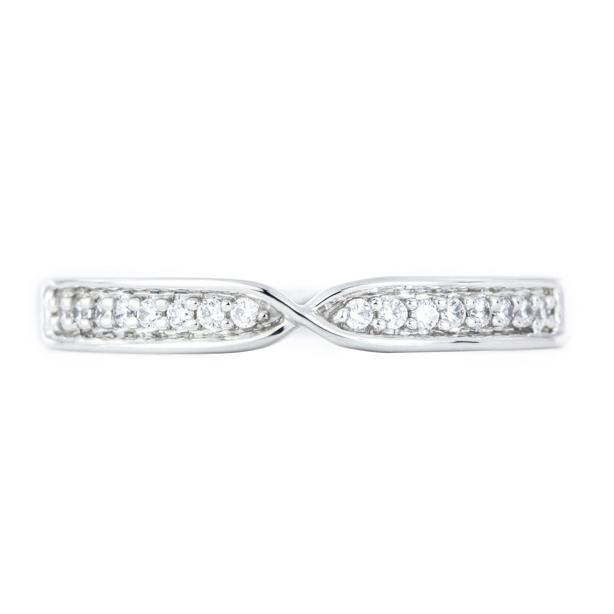 9ct White Gold 0.10ct Diamond Eternity Ring-1