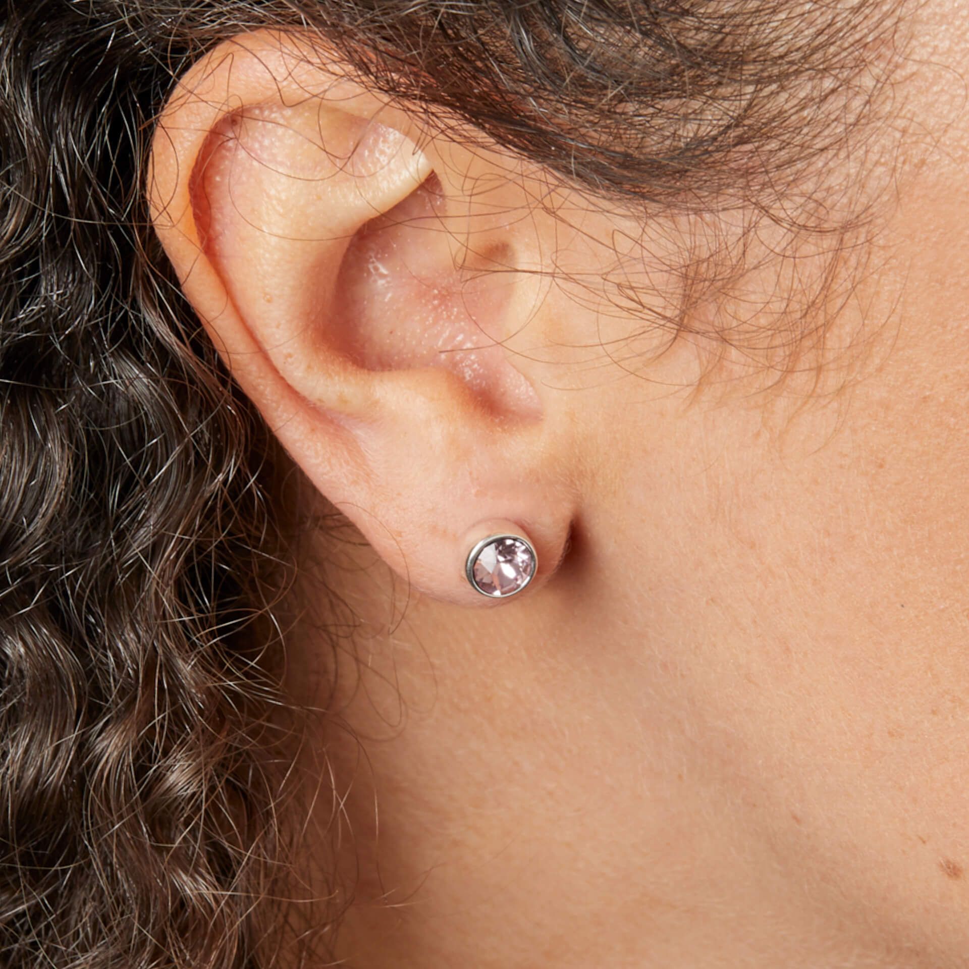 Penmans |  June Birthstone Studs - Light Amethyst Swarovski