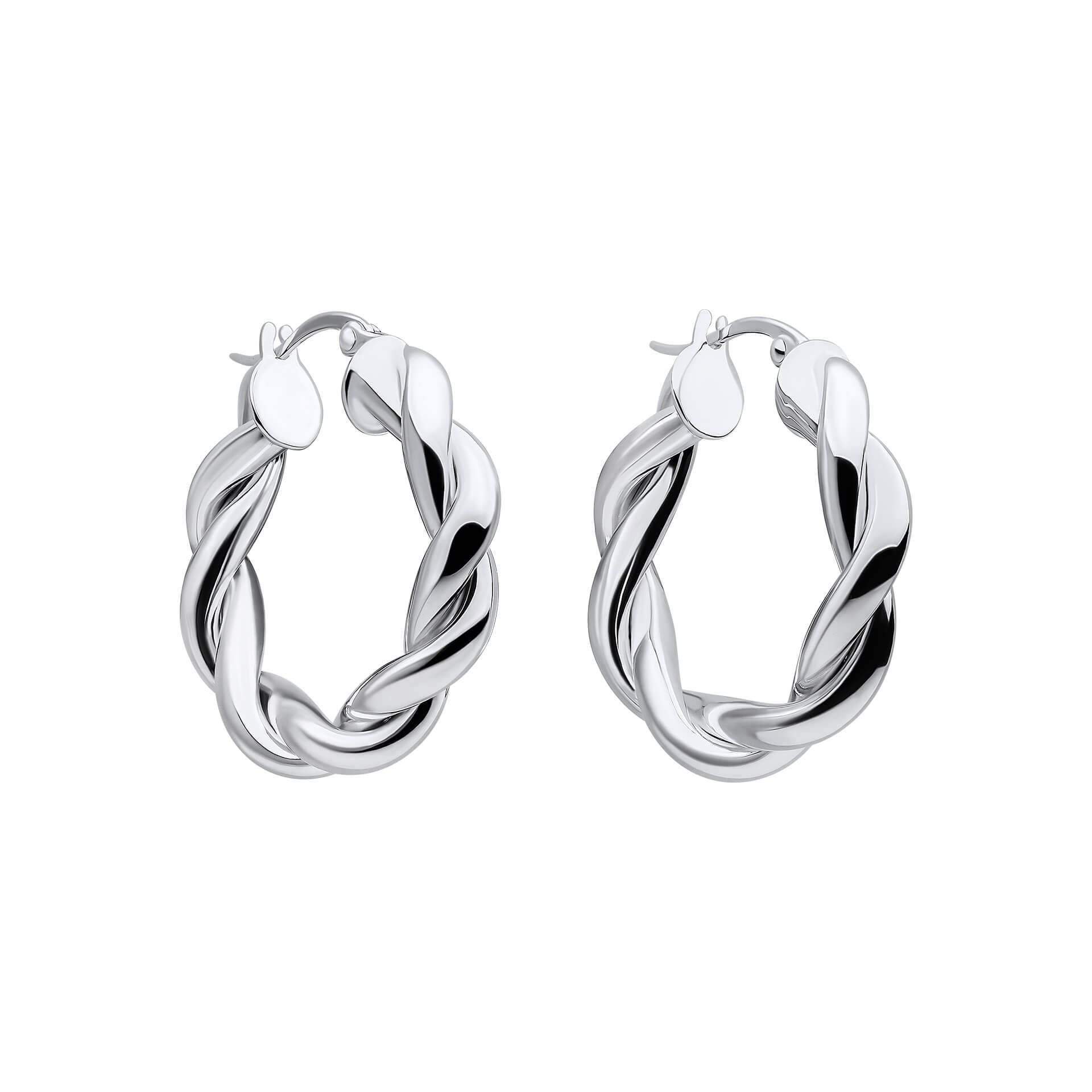 Penmans | Chunky Rope Twist Hoop Earrings