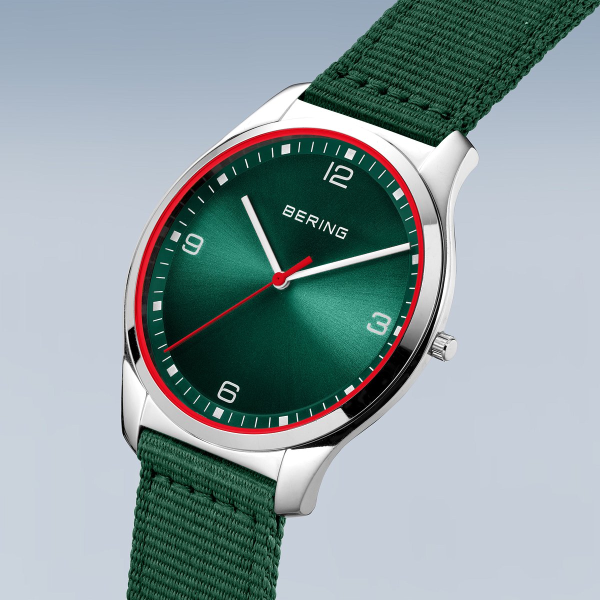Bering Ultra Slim 42mm Nato Strap Watch