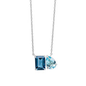 Penmans | Toi et Moi Blue Topaz Necklace