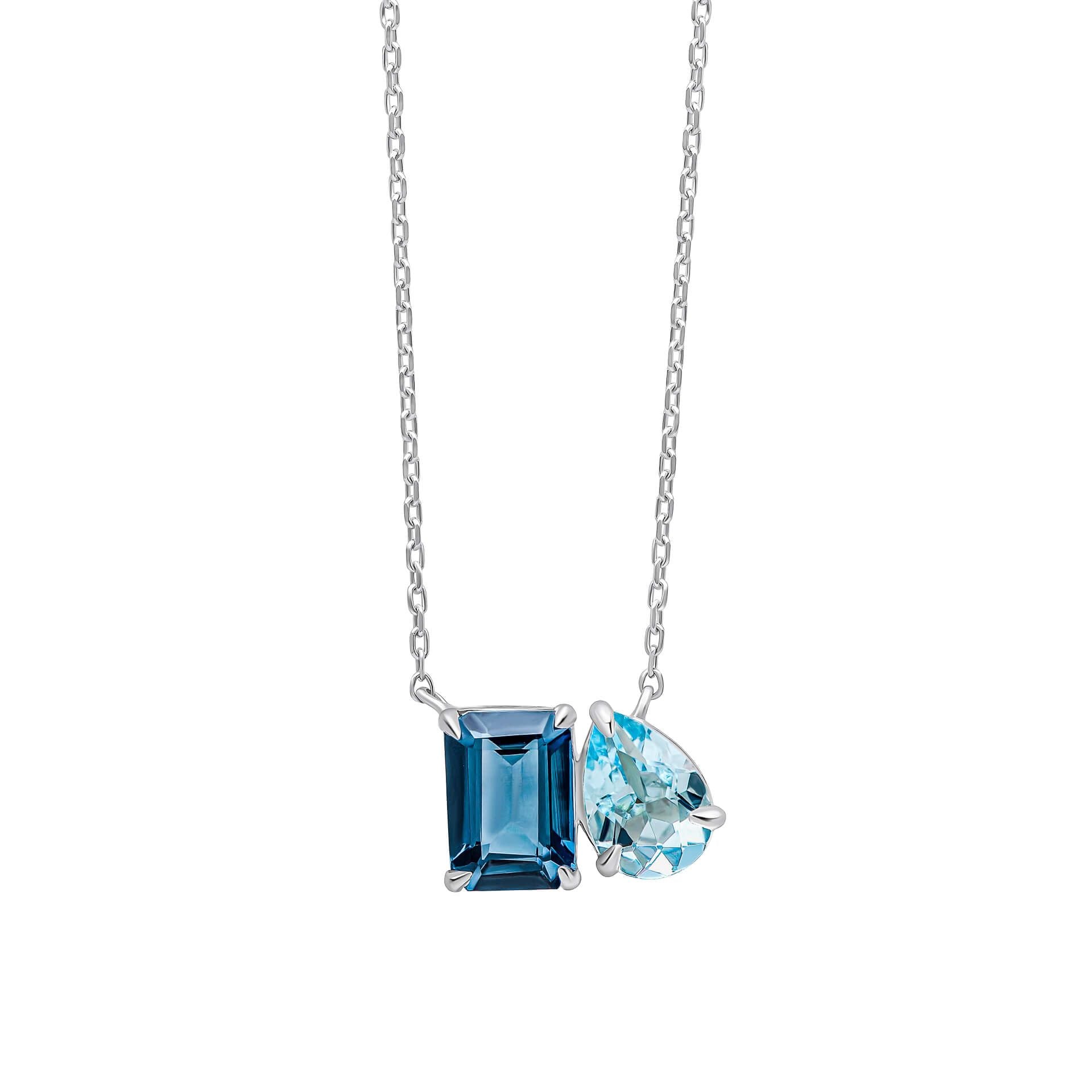 Penmans | Toi et Moi Blue Topaz Necklace