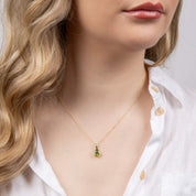 Penmans |  9ct Yellow Gold Peridot teardrop Pendant