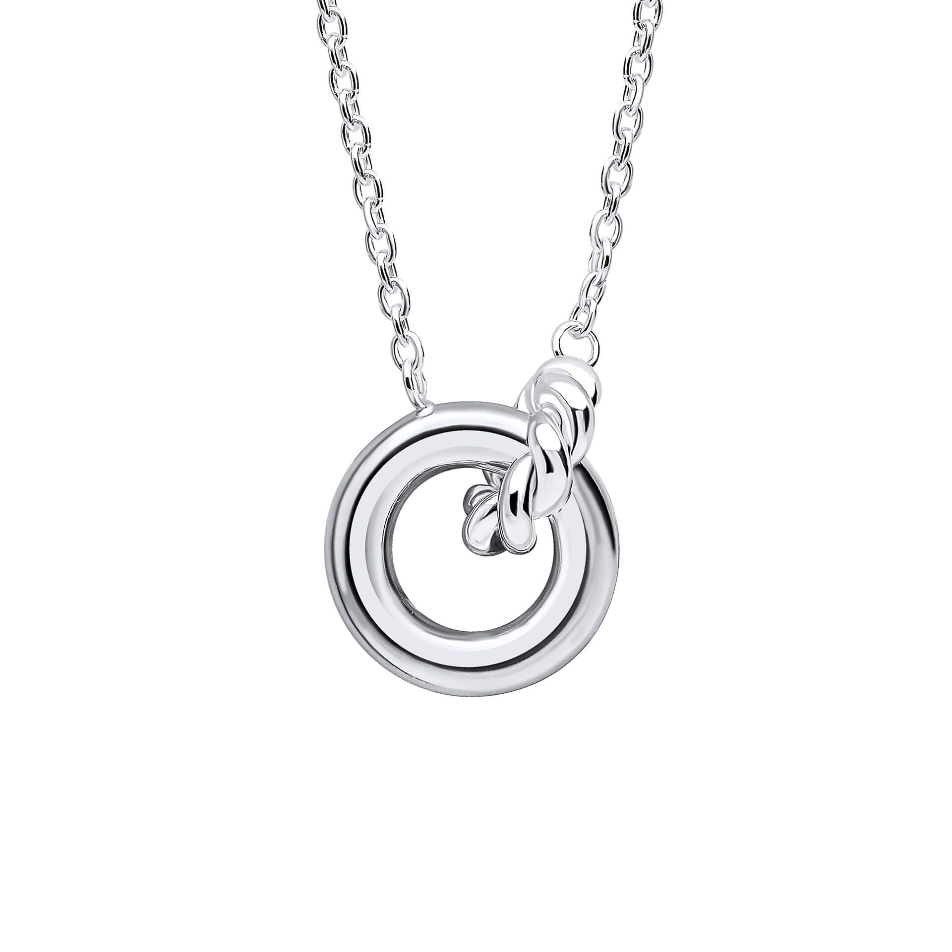 Penmans | Plain & Rope Linked Circles Necklace