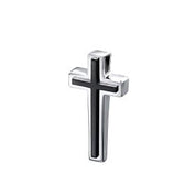 Fred Bennett | Black IP Detail Cross Pendant