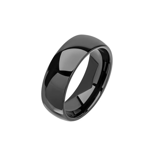 Fred Bennett | Shiny Black Tungsten Ring