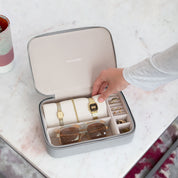 Stackers |  Zipped Jewellery & Accessory Box - Pebble Grey