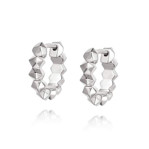 Daisy London |  Octavia Sterling Silver Huggie Hoops