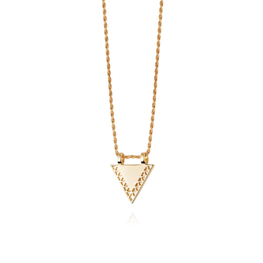 Daisy London |  Artisan Triangle Nomad Gold Plate Necklace